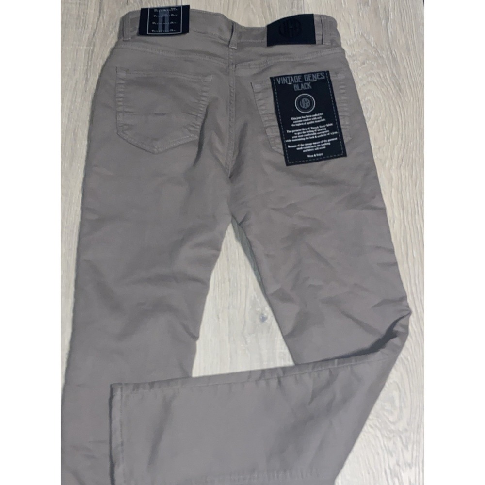 VGB Vintage Genes Black Men's Slim Fit French Terry Gray Jeans 28 X 30 - NWT - Picture 11 of 11
